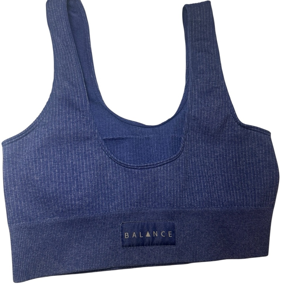 Balance Athletica Blue/Purple Sports Bra and shorts Set size M - Picture 3 of 5